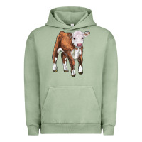 Pigment Oil Green hereford calf Urban Hoodie - LillyAllenDesigns