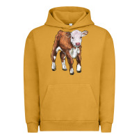 Pigment Peanut Butter hereford calf Urban Hoodie - LillyAllenDesigns