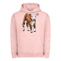 Pigment Salmon hereford calf Urban Hoodie - LillyAllenDesigns