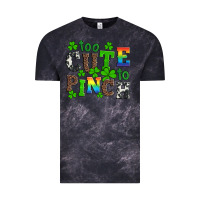 Cloud Black st patricks too cute to pinch Vintage Tee - Artiststas