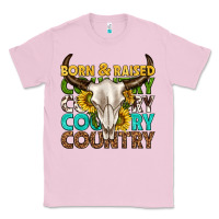 Bubblegum Pink born and raised country western Classic Tee - texasbilliewilder