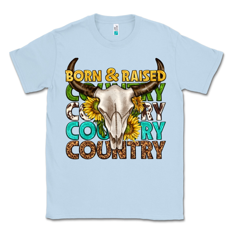 Born And Raised Country Western Classic Tee by texasbilliewilder | Teevron