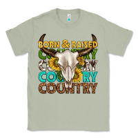 Matcha born and raised country western Classic Tee - texasbilliewilder