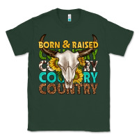 Sports Green born and raised country western Classic Tee - texasbilliewilder