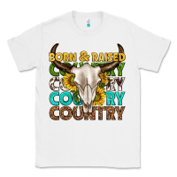 White born and raised country western Classic Tee - texasbilliewilder