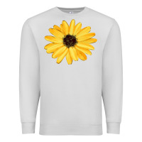 Dove Grey sunflower Premium Sweatshirt - FaDigitalArtStudio