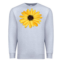 Heather Grey sunflower Premium Sweatshirt - FaDigitalArtStudio