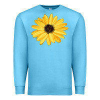 Ocean Blue sunflower Premium Sweatshirt - FaDigitalArtStudio