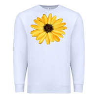 White sunflower Premium Sweatshirt - FaDigitalArtStudio