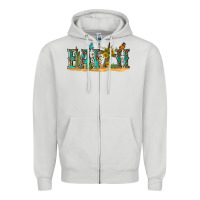 Dove Grey western faith Zipper Hoodie - texasbilliewilder