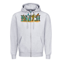 Heather Grey western faith Zipper Hoodie - texasbilliewilder