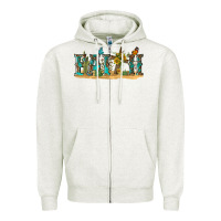 Oatmeal Heather western faith Zipper Hoodie - texasbilliewilder