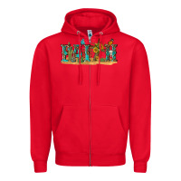 Red western faith Zipper Hoodie - texasbilliewilder