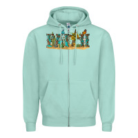 Seafoam western faith Zipper Hoodie - texasbilliewilder