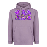 Lavender Domestic Violence Warrior Gnomes Heavyweight Hoodie - texasbilliewilder