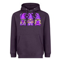 Plum Domestic Violence Warrior Gnomes Heavyweight Hoodie - texasbilliewilder