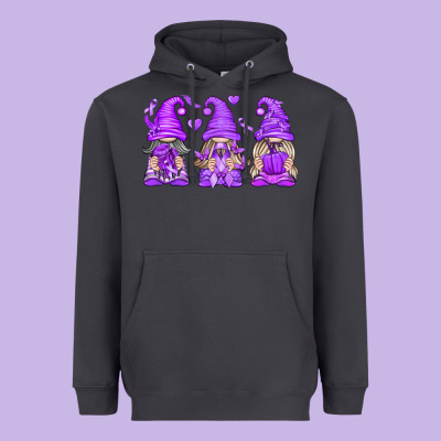 Domestic Violence Warrior Gnomes Heavyweight Hoodie Designed By Texasbilliewilder