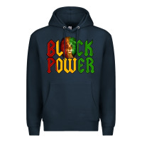 Navy Juneteenth Lion King Black Power Premium Hoodie - LillyAllenDesigns