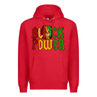 Red Juneteenth Lion King Black Power Premium Hoodie - LillyAllenDesigns