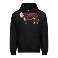 Black hereford bull Urban Hoodie - LillyAllenDesigns