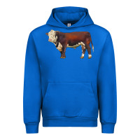 Cobalt hereford bull Urban Hoodie - LillyAllenDesigns