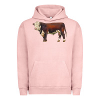 Pigment Salmon hereford bull Urban Hoodie - LillyAllenDesigns