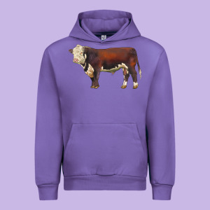Hereford Bull Urban Hoodie Designed By Lillyallendesigns