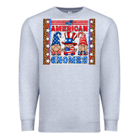 Heather Grey all american gnomes Premium Sweatshirt - HRA Design Shop