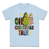 Dusty Blue Oh Christmas tree Christmas cake Classic Tee - RanaPortraitStore