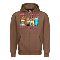Chestnut just a mom who loves coffee Zipper Hoodie - Zillion Design Studio
