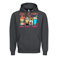 Smoke just a mom who loves coffee Zipper Hoodie - Zillion Design Studio