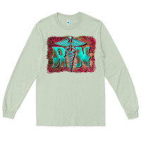 Matcha registered medical symbol nurse background Long Sleeve Tee - BarkalooDesign