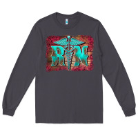 Smoke registered medical symbol nurse background Long Sleeve Tee - BarkalooDesign