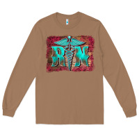 Toasted Coconut registered medical symbol nurse background Long Sleeve Tee - BarkalooDesign