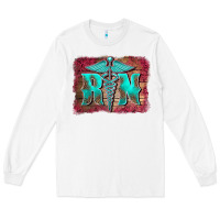 Registered Medical Symbol Nurse Background Long Sleeve Tee | Teevron