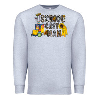 Heather Grey school cust dian Premium Sweatshirt - CowhideDigitalArt