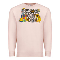 Pale Pink school cust dian Premium Sweatshirt - CowhideDigitalArt