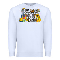 White school cust dian Premium Sweatshirt - CowhideDigitalArt
