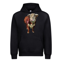 Black hereford bull face Urban Hoodie - LillyAllenDesigns
