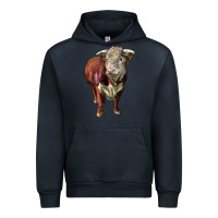Navy hereford bull face Urban Hoodie - LillyAllenDesigns