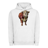 Pigment Lunar Rock hereford bull face Urban Hoodie - LillyAllenDesigns