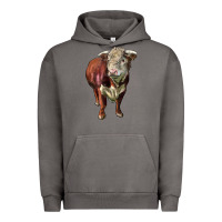 Pigment Tornado hereford bull face Urban Hoodie - LillyAllenDesigns