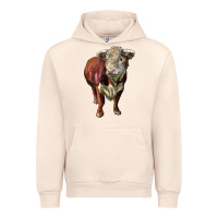 Sandshell hereford bull face Urban Hoodie - LillyAllenDesigns