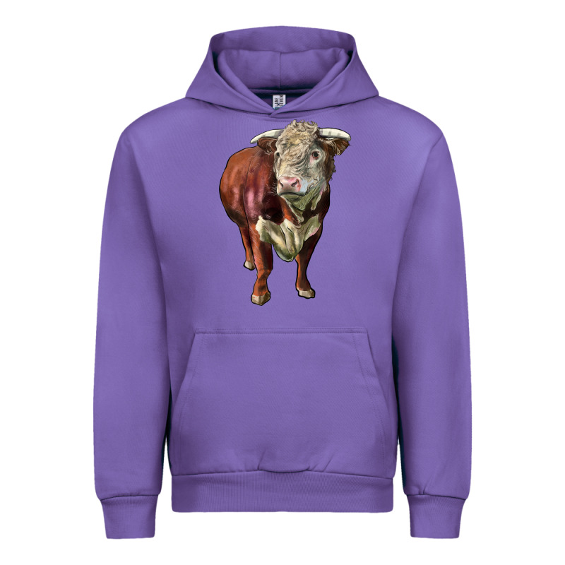 Hereford Bull Face Urban Hoodie by LillyAllenDesigns | Teevron