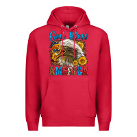 Cardinal God Bless America Premium Hoodie - LillyAllenDesigns
