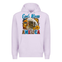 Lilac God Bless America Premium Hoodie - LillyAllenDesigns