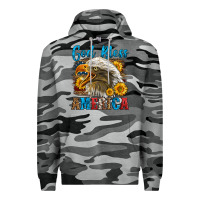 Slate Camo God Bless America Premium Hoodie - LillyAllenDesigns