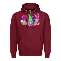Burgundy hair styles gnomes Zipper Hoodie - Zillion Design Studio