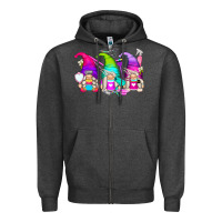 Charcoal Heather hair styles gnomes Zipper Hoodie - Zillion Design Studio