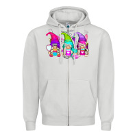 Dove Grey hair styles gnomes Zipper Hoodie - Zillion Design Studio
